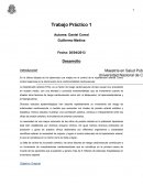 Epidiomologia. Trabajo Práctico 1