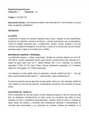 Especificaciones tecnicas.