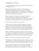 Psicología de la conducta.