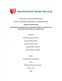 Cultura ambiental cementerio. Página 1