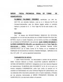 SUMILLA: Denuncia Penal.