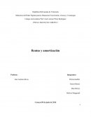 Rentas y amortizacion.