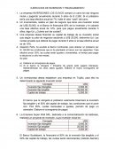 EJERCICIOS DE INVERSION Y FINANCIAMIENTO