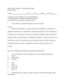 Prueba Global Lenguaje y Comunicación.