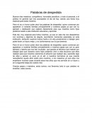 Palabras de despedida.