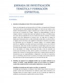 JORNADA DE INVESTIGACIÓN TEMÁTICA Y FORMACIÓN ESPIRITUAL