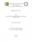 Evolución histórica de concepto de salud y su importancia para la Promoción de la Salud