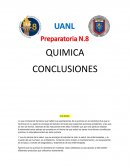 QUIMICA CONCLUSIONES