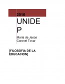 El presente trabajo muestra el desarrollo de la materia filosofía de la educación.