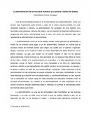 La administración de los recursos humanos y su avance a través del tiempo
