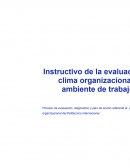 INSTRUCTIVO CLIMA ORGANIZACIONAL