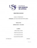 DIRECCION DE VENTAS. EMPRESA NESTLÉ - GOLOSINAS