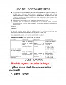 USO DEL SOFTWARE SPSS