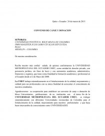 Carta solicitud donacion UMET Universidad Bolivariana - Apuntes -  katheamaya91