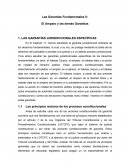 Las Garantías Fundamentales II: El Amparo y las demás Garantías.
