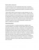 Opinion publica y democracia