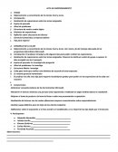 Acta de la clase de emprendimiento