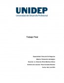 TRABAJO FINAL DE PLANEACIÓN ESTRATÉGICA