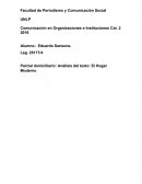 Parcial domiciliario: Análisis del texto: El Hogar Moderno