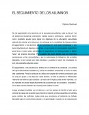 El seguimiento de los alumnos