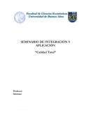 SEMINARIO DE INTEGRACIÒN Y APLICACIÒN “Calidad Total”