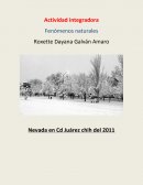 Actividad integradora Fenómenos naturales