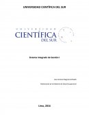 Sistema Integrado de GESTIÓN.