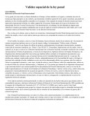 Generalidades. Referencia al Derecho Penal Internacional