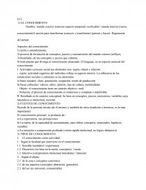 EL CONOCIMIENTO - RESUMEN.. Página 1