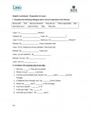 English I worksheet: Preparation for exam.