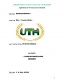 Conocer de la implementación de de los datos y formulas estándar, que se utilizan en los procesos de producción.