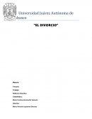 Reflexión filosófica “EL DIVORCIO”