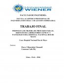 Propuesta de rediseño de procesos del laboratorio del hospital nacional DOS DE MAYO.