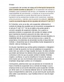 Suspension de contrato de trabajo
