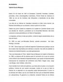 Gabriel García Márquez. Nació el 6 de marzo de 1927 en Aracataca, Colombia.