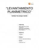 Levantamiento Planimetrico.