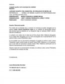 Asunto: Renuncia poder