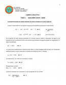 CONCENTRACIONES DE IONES HIDRONIO EN DISOLUCIONES DE ACIDOS DEBILES
