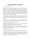 Capacitacion laboral.