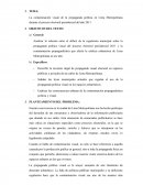 La contaminación visual de la propaganda política en Lima Metropolitana durante el proceso electoral presidencial del año 2011.