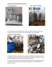 LABORATORIO DE PROCESOS DE ALIMENTARIO.. Página 1