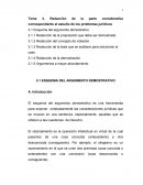 Esquema argumentativo demostrativo