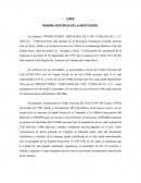 CAFÉ - RESEÑA HISTORICA DE LA INSTITUCIÓN.