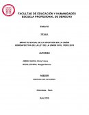 IMPACTO SOCIAL DE LA ADOPCIÓN