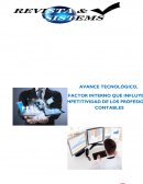 LOS AVANCES TECNOLÓGICOS EN LA CONTABILIDAD.