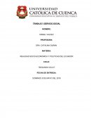 REALIDAD SOCIO-ECONOMICA Y POLITICAS DEL ECUADOR.