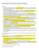 Resumen de Escuela Liberal Clásica.
