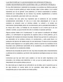 LAS ENCUESTAS Y LOS SONDEOS DE OPINION PÚBLICA COMO MANIFESTACIÓN LEGÍTIMA DE LA OPINIÓN PÚBLICA