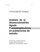 Análisis de la Glomerulonefritis Aguda Postestreptocócica en poblaciones de estudio