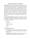 Administración y gerencia en la informática